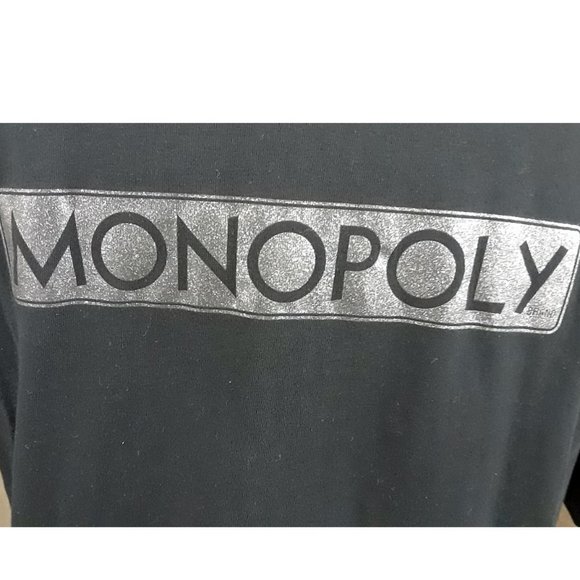 Black Short Sleeve Monopoly Printed t-shirt - Picture 4 of 4